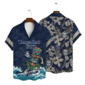 Tampa Bay Rays Surfer Tiki Hawaiian Shirt - TeeAloha