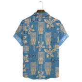 Tampa Bay Rays Tiki Icon Hawaiian Shirt Back - TeeAloha