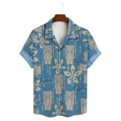 Tampa Bay Rays Tiki Icon Hawaiian Shirt Front - TeeAloha
