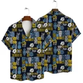 Tampa Bay Rays Tribal Patchwork Hawaiian Shirt - TeeAloha