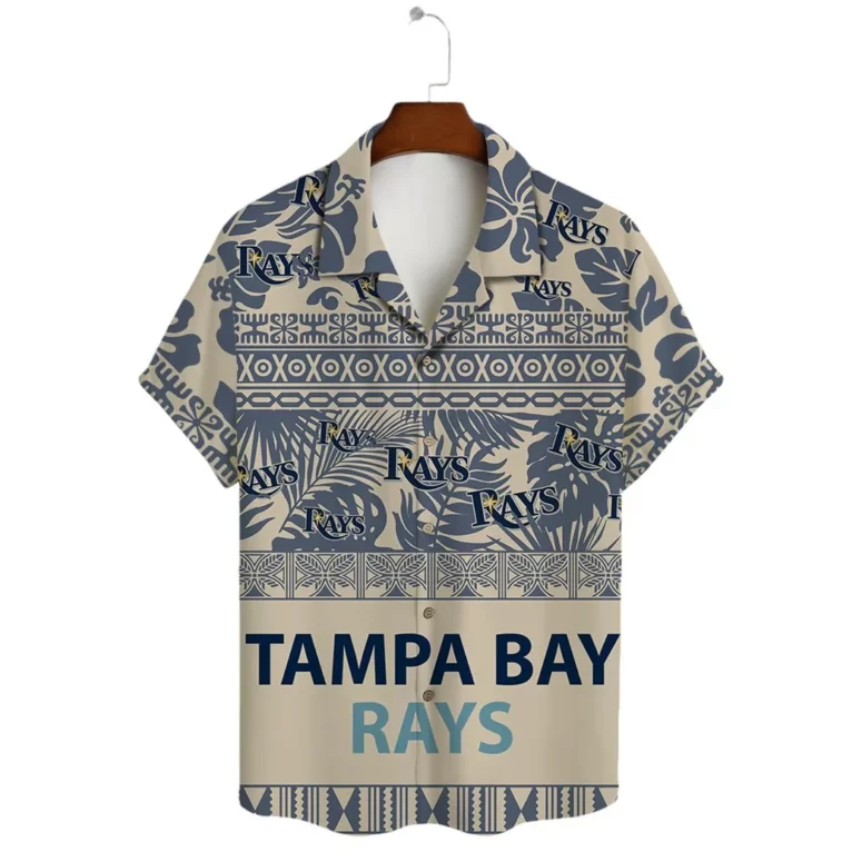 Tampa Bay Rays Tribal Pattern Hawaiian Shirt