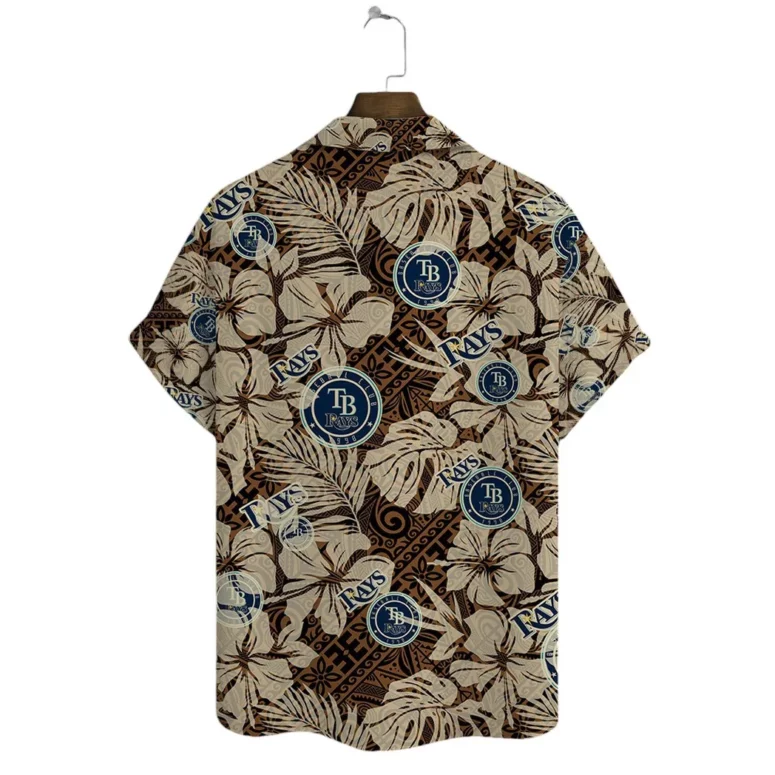 Tampa Bay Rays Tropical Logo Hawaiian Shirt