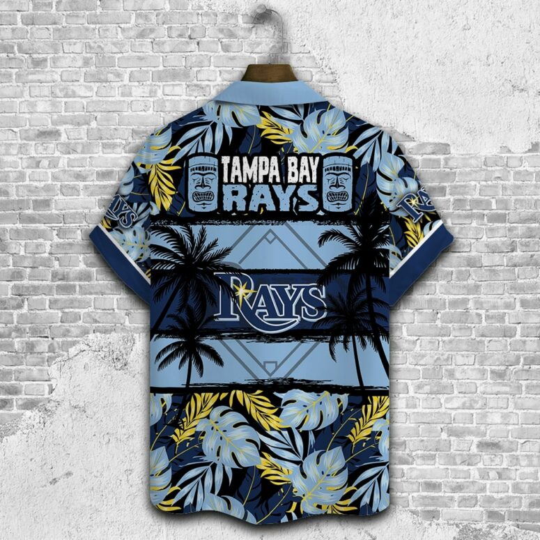 Tampa Bay Rays Tropical Palms Hawaiian Shirt