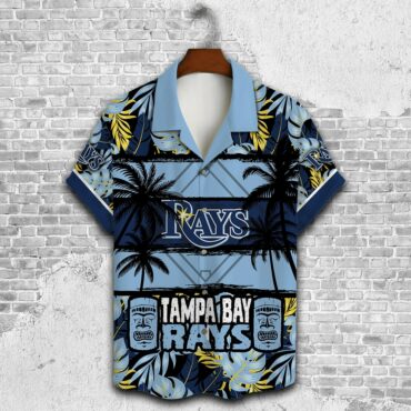 Tampa Bay Rays Tropical Palms Hawaiian Shirt