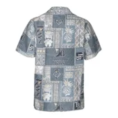 Tampa Bay Rays Vintage Pineapple Hawaiian Shirt Back - TeeAloha