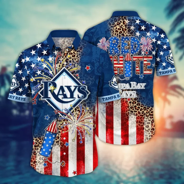 Tampa Bay Rays Wild 4th of July Hawaiian Shirt