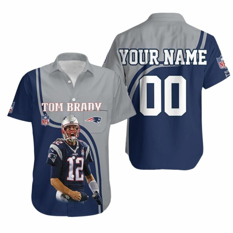 Tom Brady 12 Own The Moment New England Patriots Hawaiian Shirt