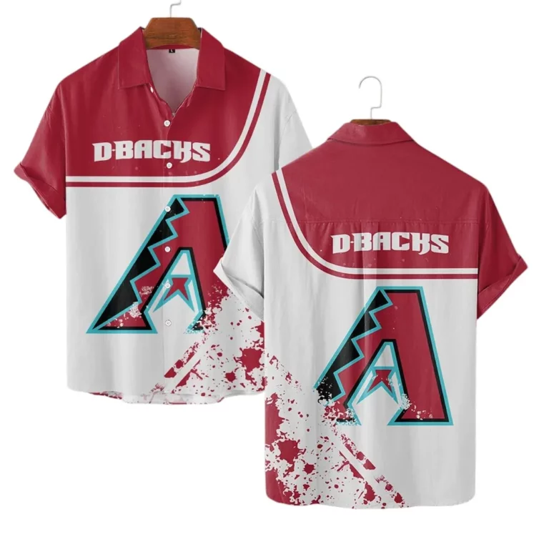 Arizona Diamondbacks Cactus Wave Hawaiian Shirt