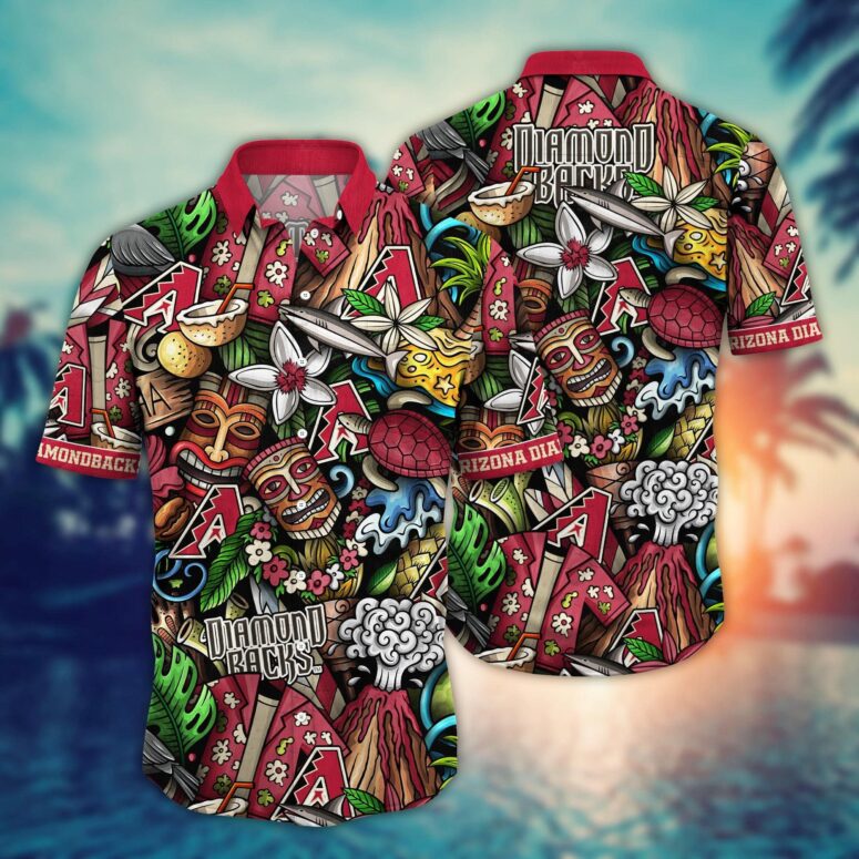 Arizona Diamondbacks Oasis Breeze Hawaiian Shirt