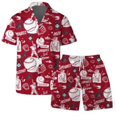 Arizona Diamondbacks Sunset Cactus Hawaiian Shirt