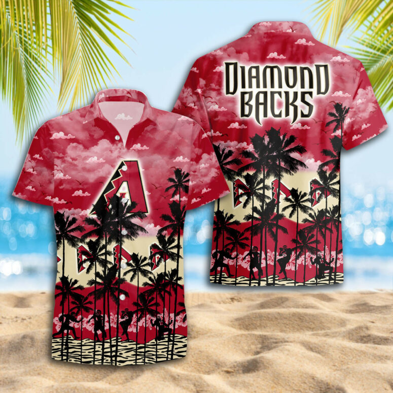 Arizona Diamondbacks Sunset Oasis Hawaiian Shirt