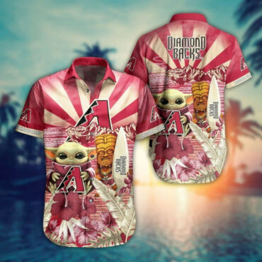 Arizona Diamondbacks Wild West Baby Yoda Hawaiian Shirt