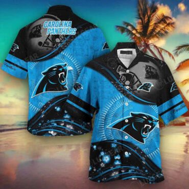 Carolina Panthers Storm Surge Hawaiian Shirt