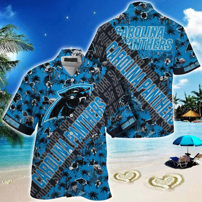 Carolina Panthers Tropic Storm Hawaiian Shirt