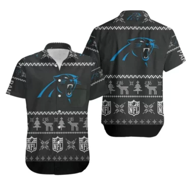 Carolina Panthers Ugly Christmas Sweater Hawaiian Shirt