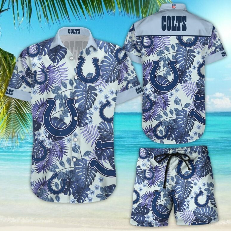 Indianapolis Colts Midnight Sky Heatwave Hawaiian Shirt