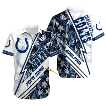 Indianapolis Colts Midnight Stripes Hawaiian Shirt