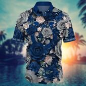 Indianapolis Colts Midnight Wave Hawaiian Shirt Front - TeeAloha