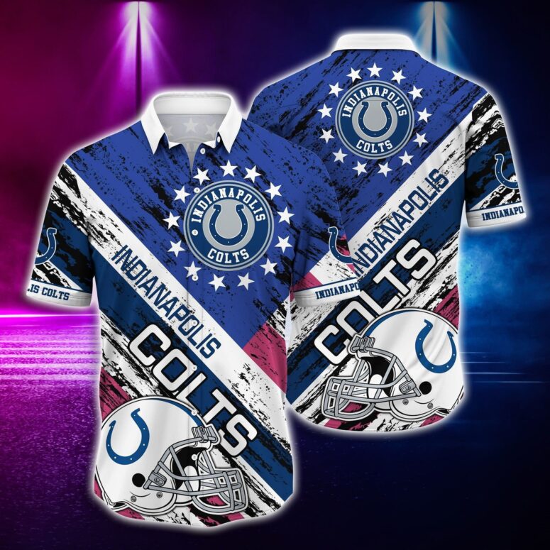 Indianapolis Colts Nightfall Horizon Hawaiian Shirt