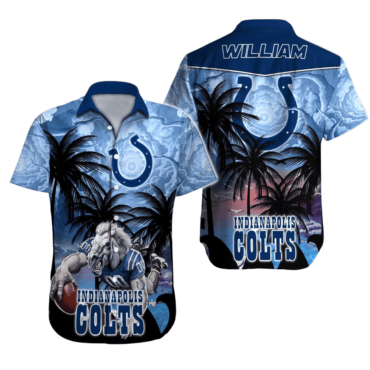 Indianapolis Colts Royal Blue Aloha Shirt