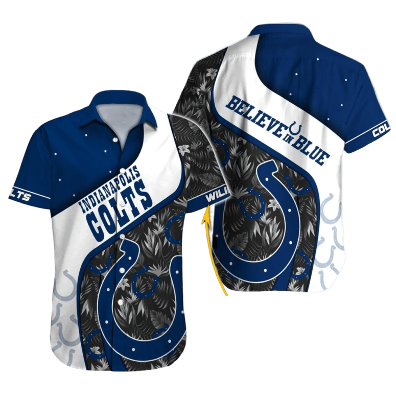 Indianapolis Colts Touchdown Tropical Aloha Shirt