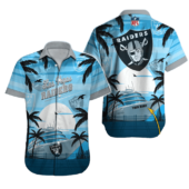 Las Vegas Raiders Ocean Breeze Hawaiian Shirt