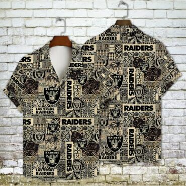 Las Vegas Raiders Tribal Heritage Hawaiian Shirt