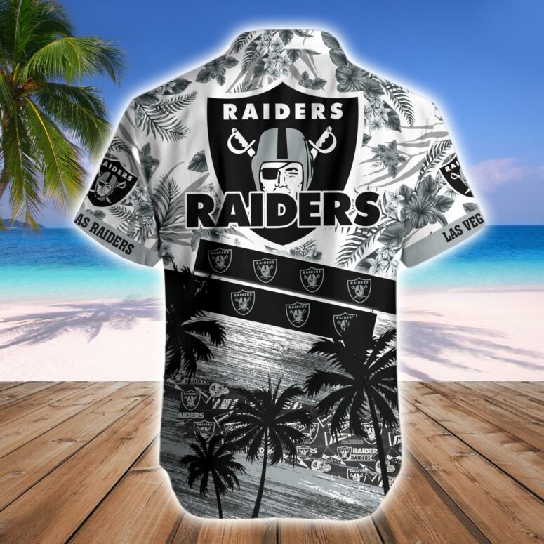 Las Vegas Raiders Tropical Breeze Hawaiian Shirt