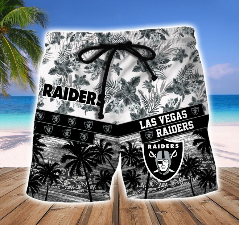 Las Vegas Raiders Tropical Breeze Hawaiian Shirt