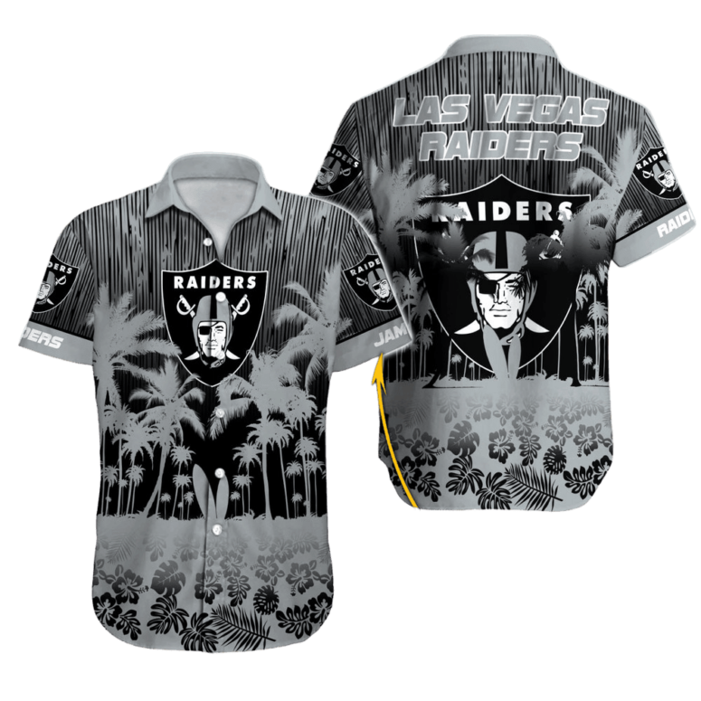 Las Vegas Raiders Tropical Fade Hawaiian Shirt