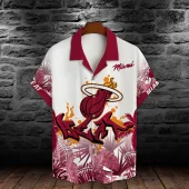 Miami Heat Champions Graffiti Hawaiian Shirt Front - TeeAloha