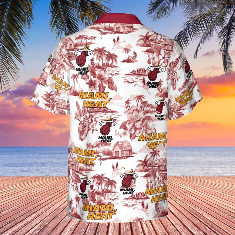 Miami Heat Island Escape Hawaiian Shirt