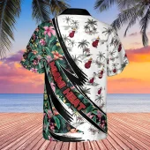 Miami Heat Jungle Breeze Hawaiian Shirt Back - TeeAloha