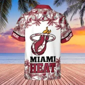 Miami Heat Palms Paradise Hawaiian Shirt Back - TeeAloha