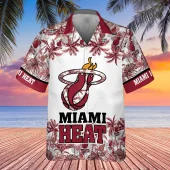 Miami Heat Palms Paradise Hawaiian Shirt Front - TeeAloha