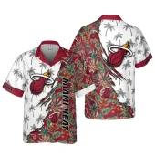 Miami Heat Split Tropics Hawaiian Shirt - TeeAloha