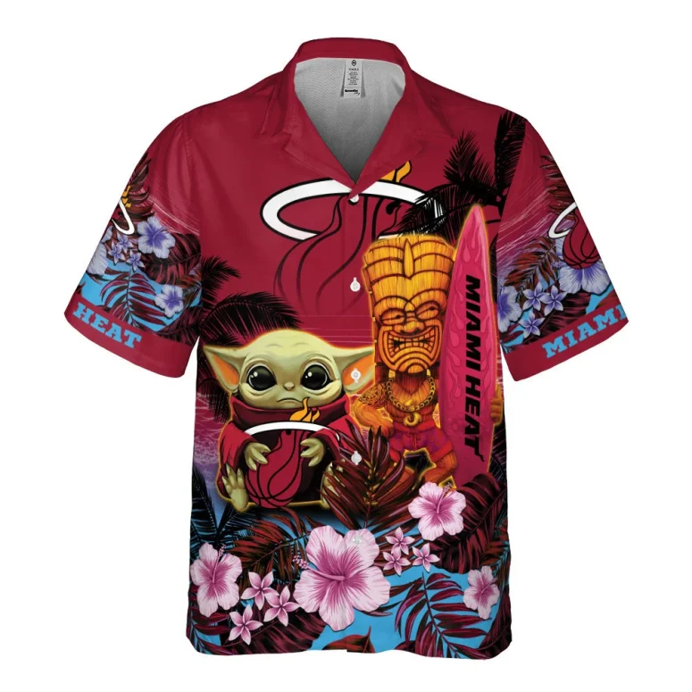Miami Heat Tropical Tiki Hawaiian Shirt