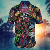 New York Mets Beachside Bash Hawaiian Shirt Back - TeeAloha