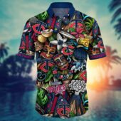 New York Mets Beachside Bash Hawaiian Shirt Front - TeeAloha