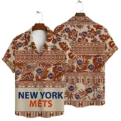 New York Mets Coastal Retreat Hawaiian Shirt - TeeAloha