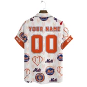 New York Mets Game Day Getaway Hawaiian Shirt Back - TeeAloha