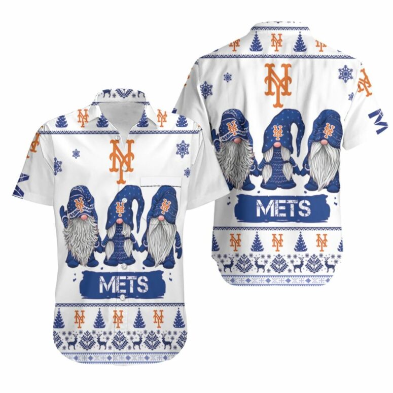 New York Mets Gnomes Coastal Chill Hawaiian Shirt