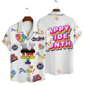 New York Mets Happy Pride Month Hawaiian Shirt - TeeAloha