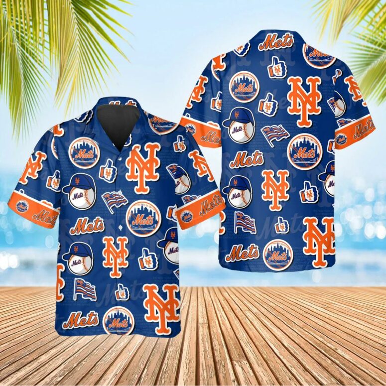 New York Mets Island Adventure Hawaiian Shirt