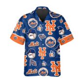 New York Mets Island Adventure Hawaiian Shirt Front - TeeAloha