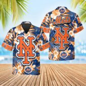 New York Mets Island Breeze Hawaiian Shirt - TeeAloha