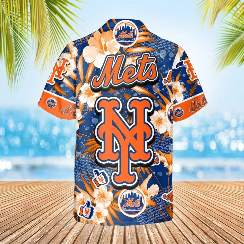 New York Mets Island Breeze Hawaiian Shirt