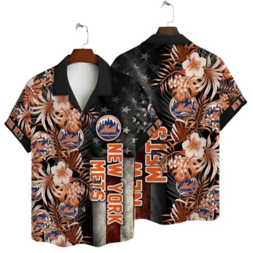 New York Mets Palm Paradise Hawaiian Shirt