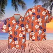 New York Mets Paradise Palm Hawaiian Shirt - TeeAloha