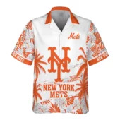 New York Mets Summer Breeze Hawaiian Shirt Front - TeeAloha